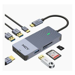 MCY USB C Hub Adapter, MCY 7 in 1 Type C Hub with 4K USB C No box